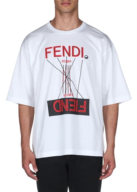 fendi t shirt ioffer|fendi fiend t shirt.